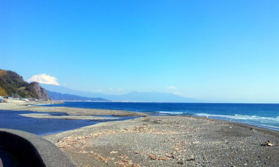 2012/11/14 10:00 興津川からの富士山の眺め